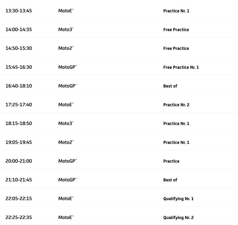 schedule MotoGP 2024 Round 11 Red Bull Ring-1