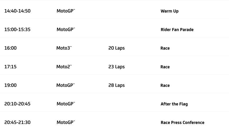 schedule MotoGP 2024 Round 11 Red Bull Ring-1