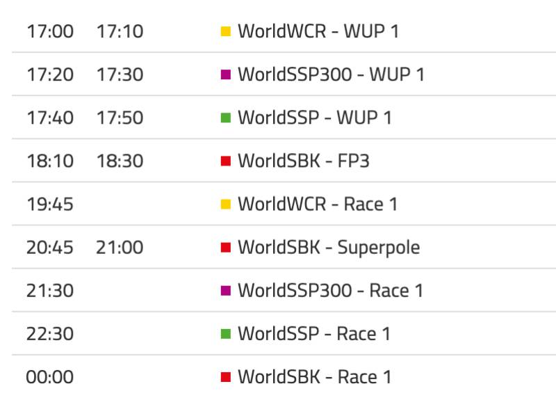 schedule-WorldSBK-2024-Round-7-Algrave