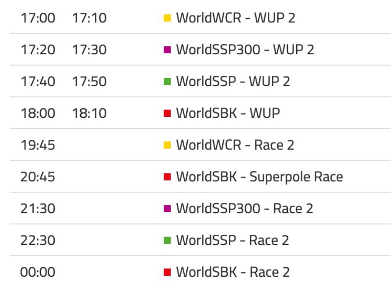 schedule-WorldSBK-2024-Round-7-Algrave