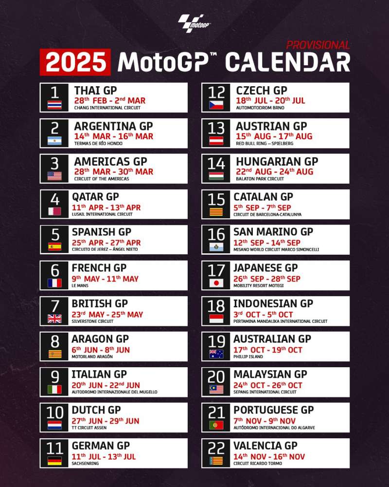 _schedule motogp 2025