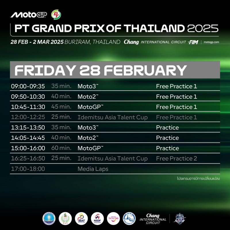 _Race Program MotoGP 2025 Round 1 Thailand-1